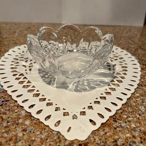 COPY - Waterford Marquis design 4” diameter candy, nut dish in mint condition